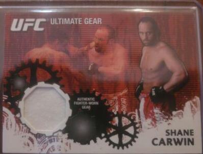 Shane Carwin #UG-SC Ufc Cards 2010 Topps UFC Ultimate Gear Relic