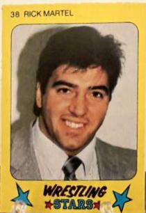 Rick Martel #38 Wrestling Cards 1986 Monty Gum Wrestling Stars