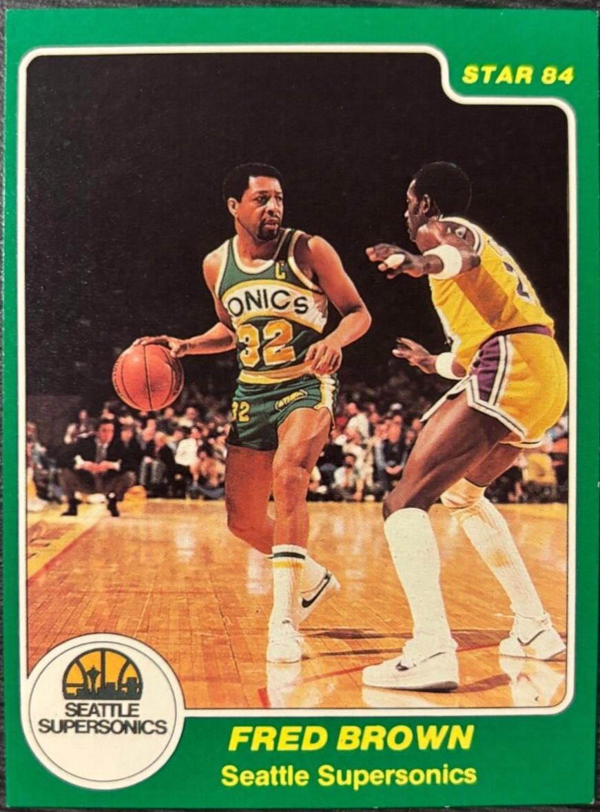 Fred Brown #194 Basketball Cards 1984 Star