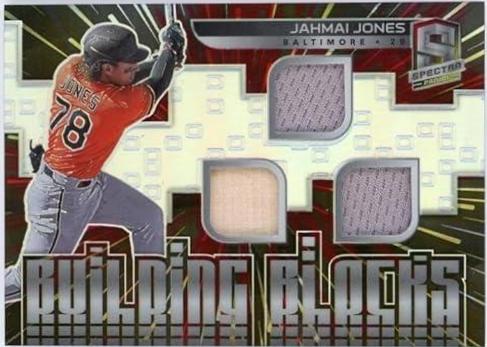Jahmai Jones #BB-JJ Baseball Cards 2021 Panini Spectra Building Blocks Materials