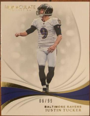 Justin Tucker #94 Football Cards 2019 Panini Immaculate Collection