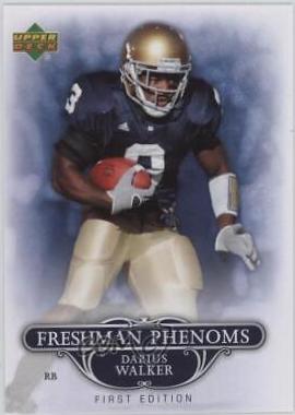 Darius Walker #FP-DW Football Cards 2007 Upper Deck First Edition Freshman Phenoms