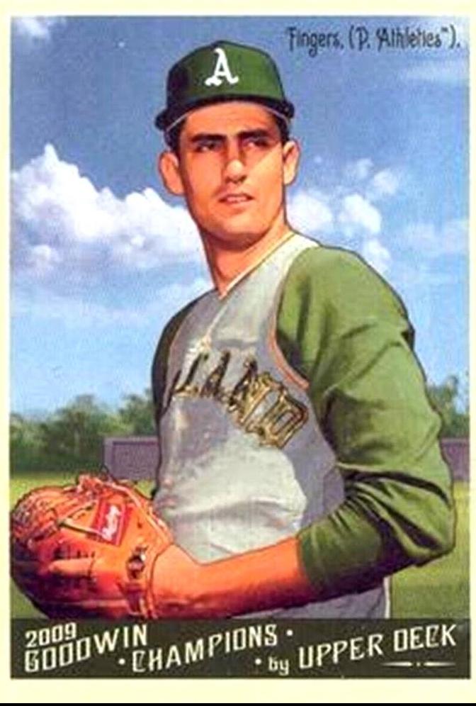 Rollie Fingers #17 Baseball Cards 2009 Goodwin Champions