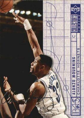 Alonzo Mourning Silver Signature #374 Basketball Cards 1994 Collector's Choice