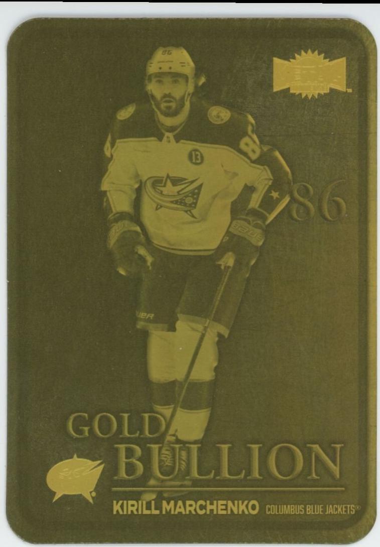 Kirill Marchenko #GB-29 Hockey Cards 2024 SkyBox Metal Universe Gold Bullion