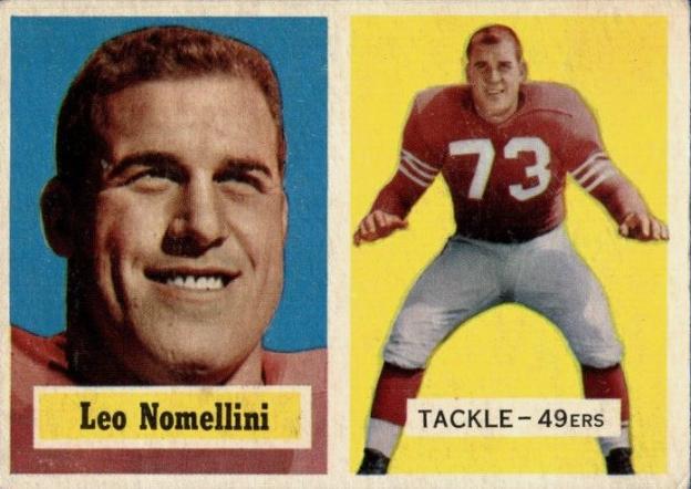 Leo Nomellini #6 Football Cards 1957 Topps