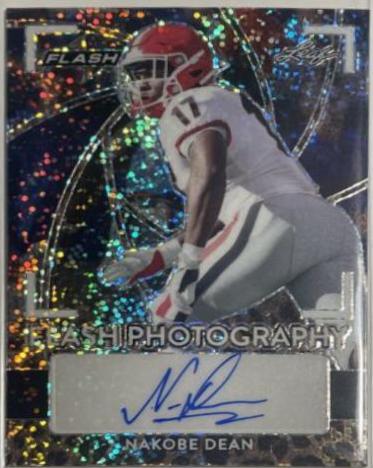 Nakobe Dean #FP-ND1 2022 Leaf Flash Photography Autographs Football