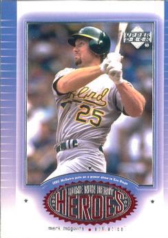 Mark McGwire #HD9 Baseball Cards 2001 Upper Deck Home Run Derby Heroes
