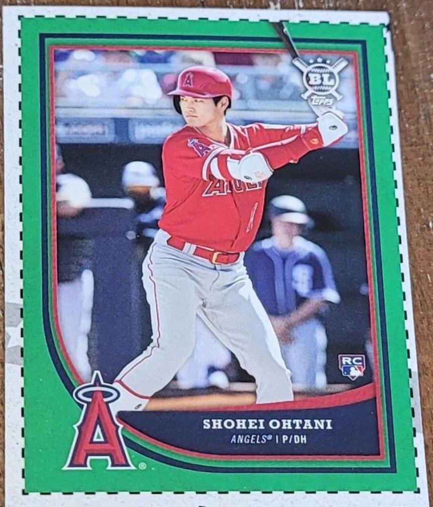 Shohei Ohtani #B3 Baseball Cards 2018 Topps Big League Green Box Cut Out