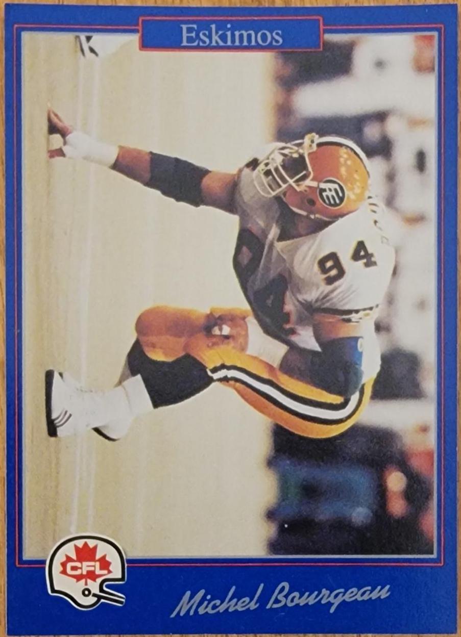 Michel Bourgeau #5 1991 Jogo Cfl Football