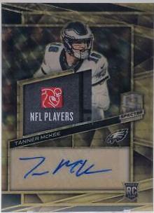 Tanner McKee #20 Football Cards 2023 Panini Spectra Rookie Autograph Gold