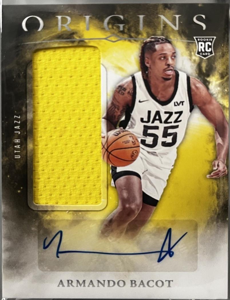 Armando Bacot #RJA-ABJ Basketball Cards 2024 Panini Origins Rookie Jersey Autograph