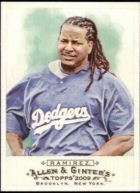 Manny Ramirez #17 Baseball Cards 2009 Topps Allen & Ginter
