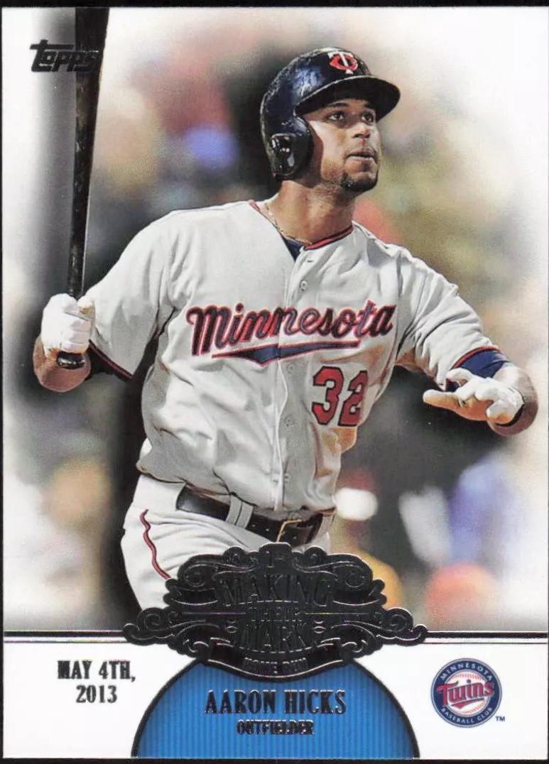 Aaron Hicks #MM-35 Baseball Cards 2013 Topps Update