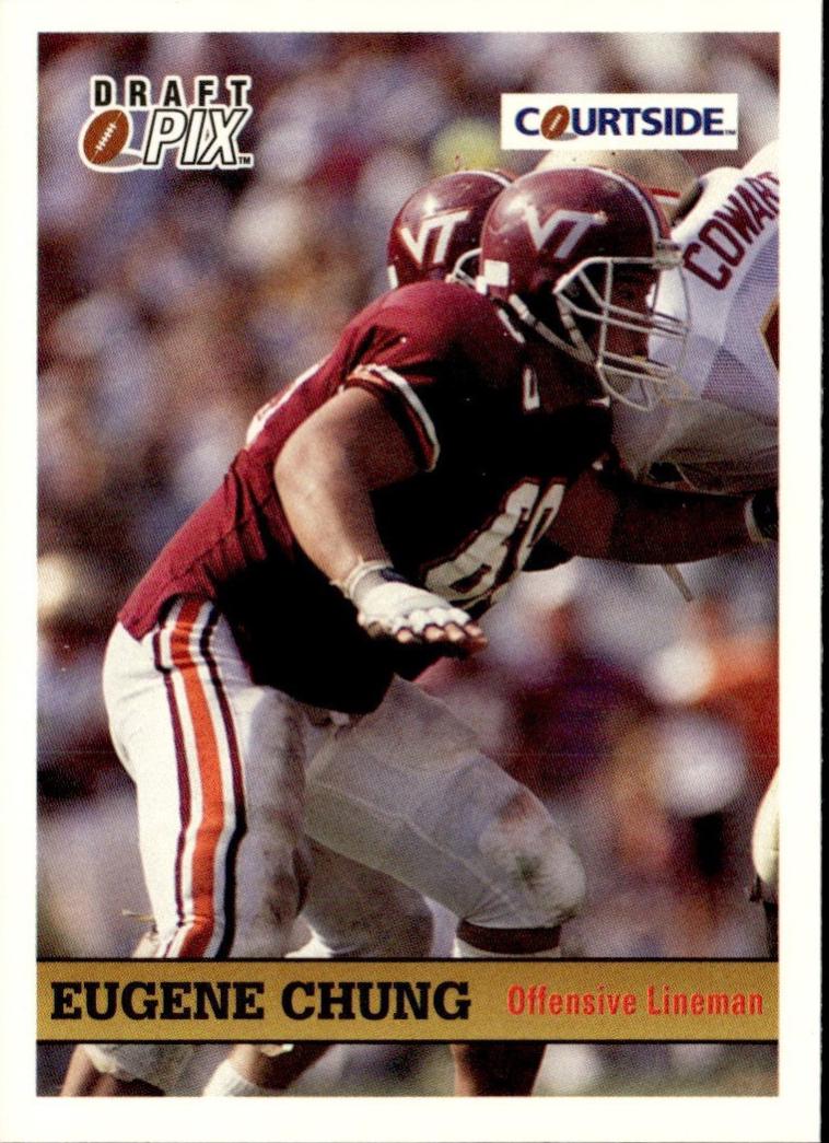 Eugene Chung #20 Football Cards 1992 Courtside