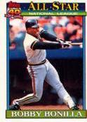Bobby Bonilla #15 Baseball Cards 1991 Topps Cracker Jack Series 2