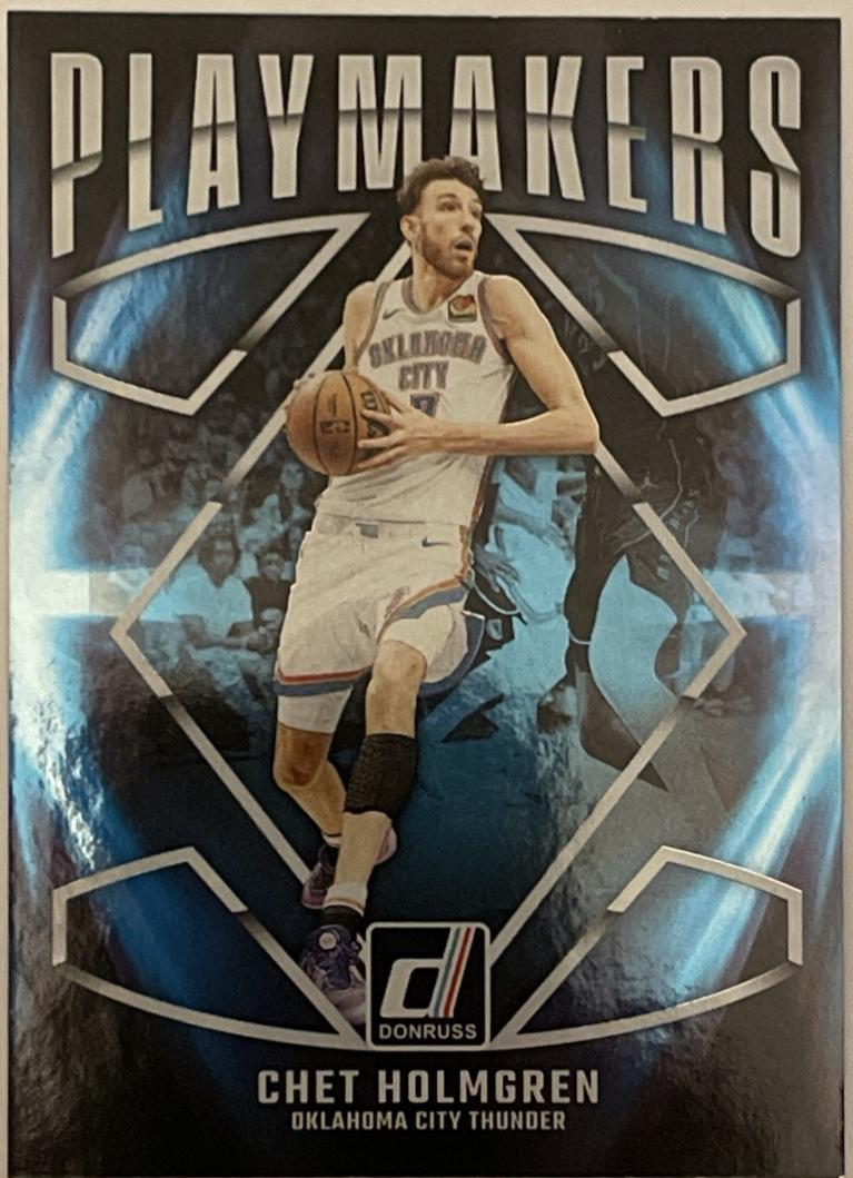 Chet Holmgren #17 Basketball Cards 2024 Panini Donruss PlayMakers
