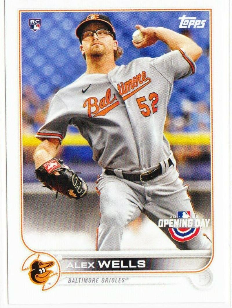 Alex Wells #23 Baseball Cards 2022 Topps Opening Day