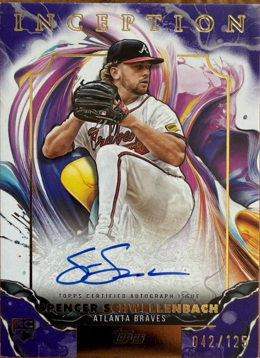 Spencer Schwellenbach #RESA-SS 2025 Topps Inception Rookies And Emerging Stars Autograph Baseball