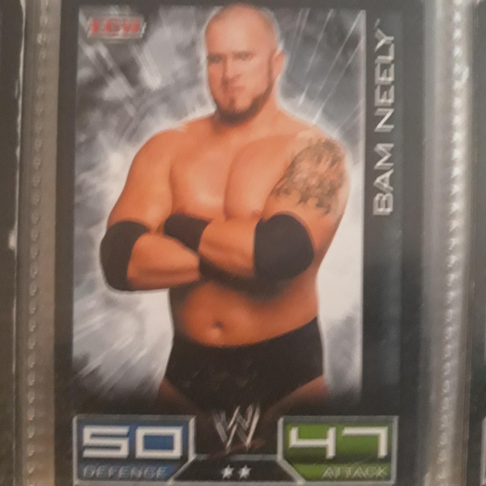 Bam Neely Wrestling Cards 2008 Topps WWE Slam Attax