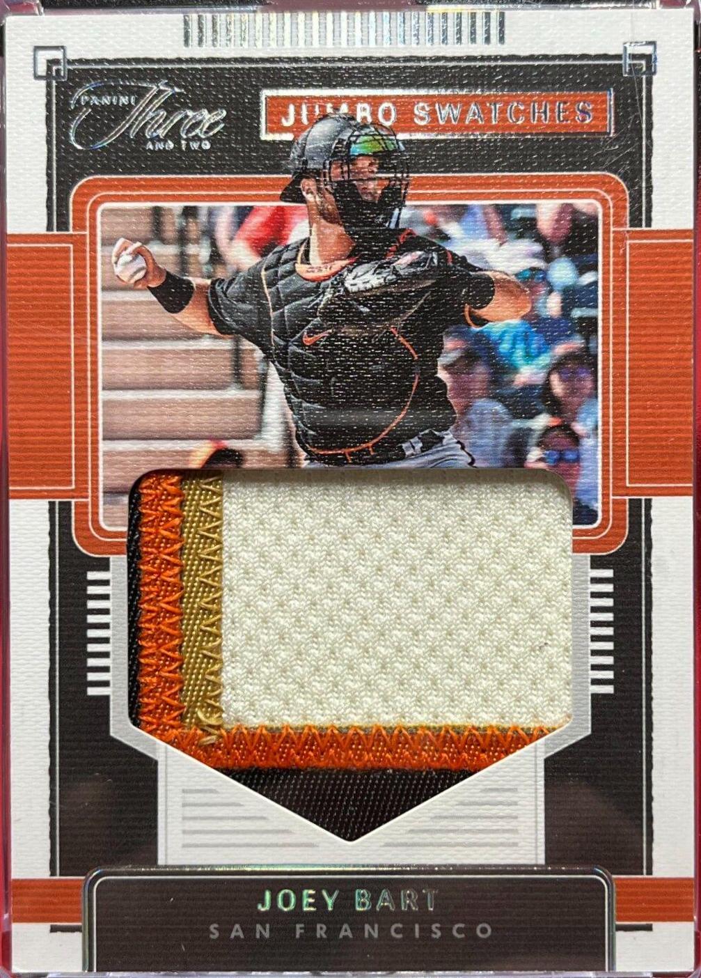 Joey Bart #JS-JB 2022 Panini Three and Two Baseball Jumbo Swatches