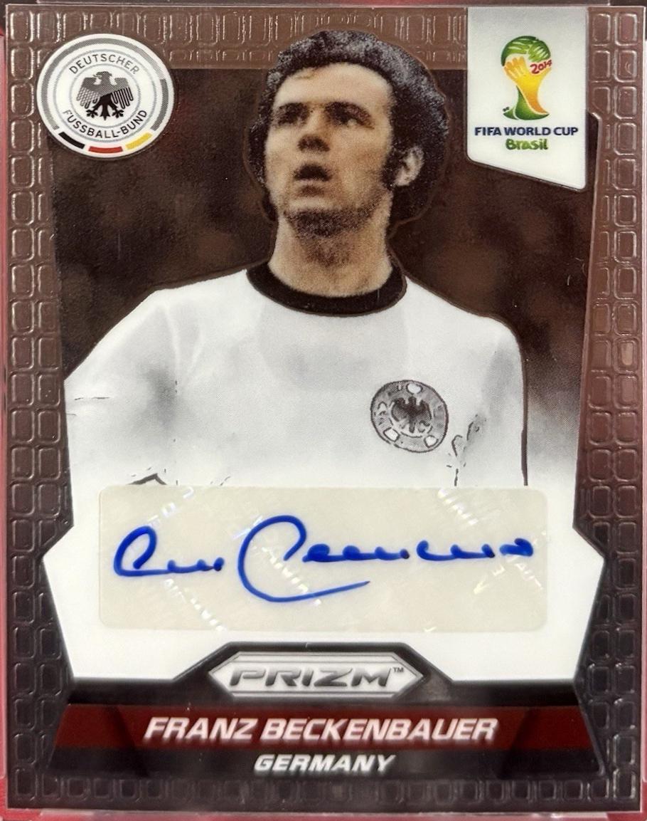 Franz Beckenbauer #S-FB 2014 Panini Prizm World Cup Signatures Soccer
