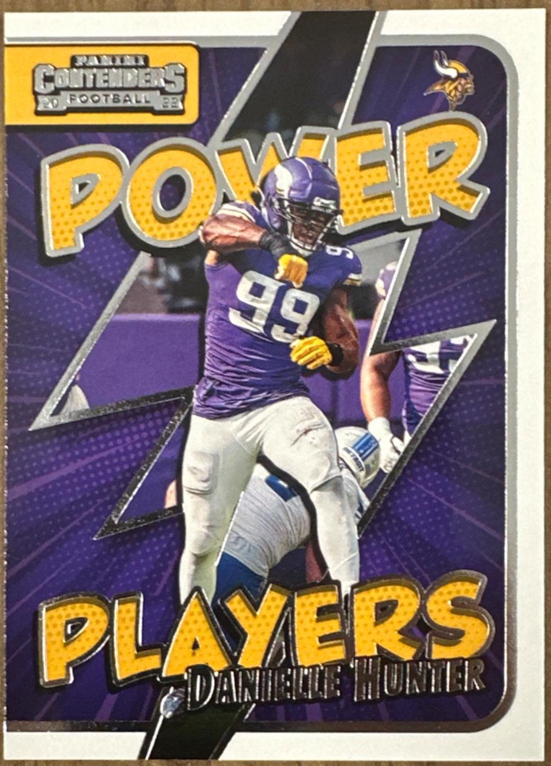 Danielle Hunter #PWR-DHU Football Cards 2022 Panini Contenders Power Players