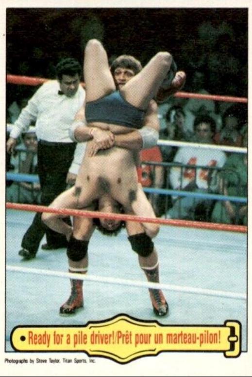 Ready For A Pile Driver #42 Wrestling Cards 1985 O Pee Chee WWF