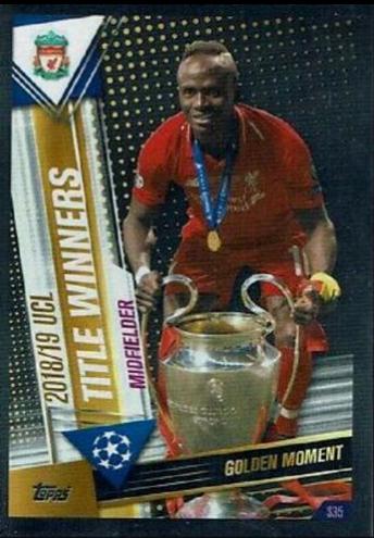 Golden Moment - UCL Title WInners #S35 Soccer Cards 2019 Topps Match Attax 101 World Star