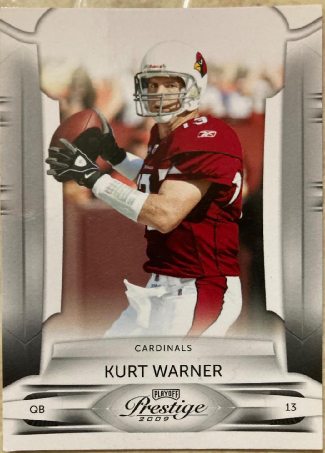 Kurt Warner #1 Football Cards 2009 Playoff Prestige