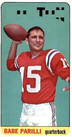 Babe Parilli #17 Football Cards 1965 Topps