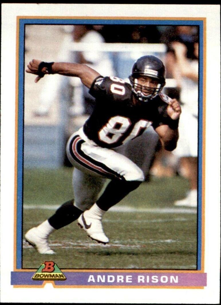 Andre Rison #12 Football Cards 1991 Bowman