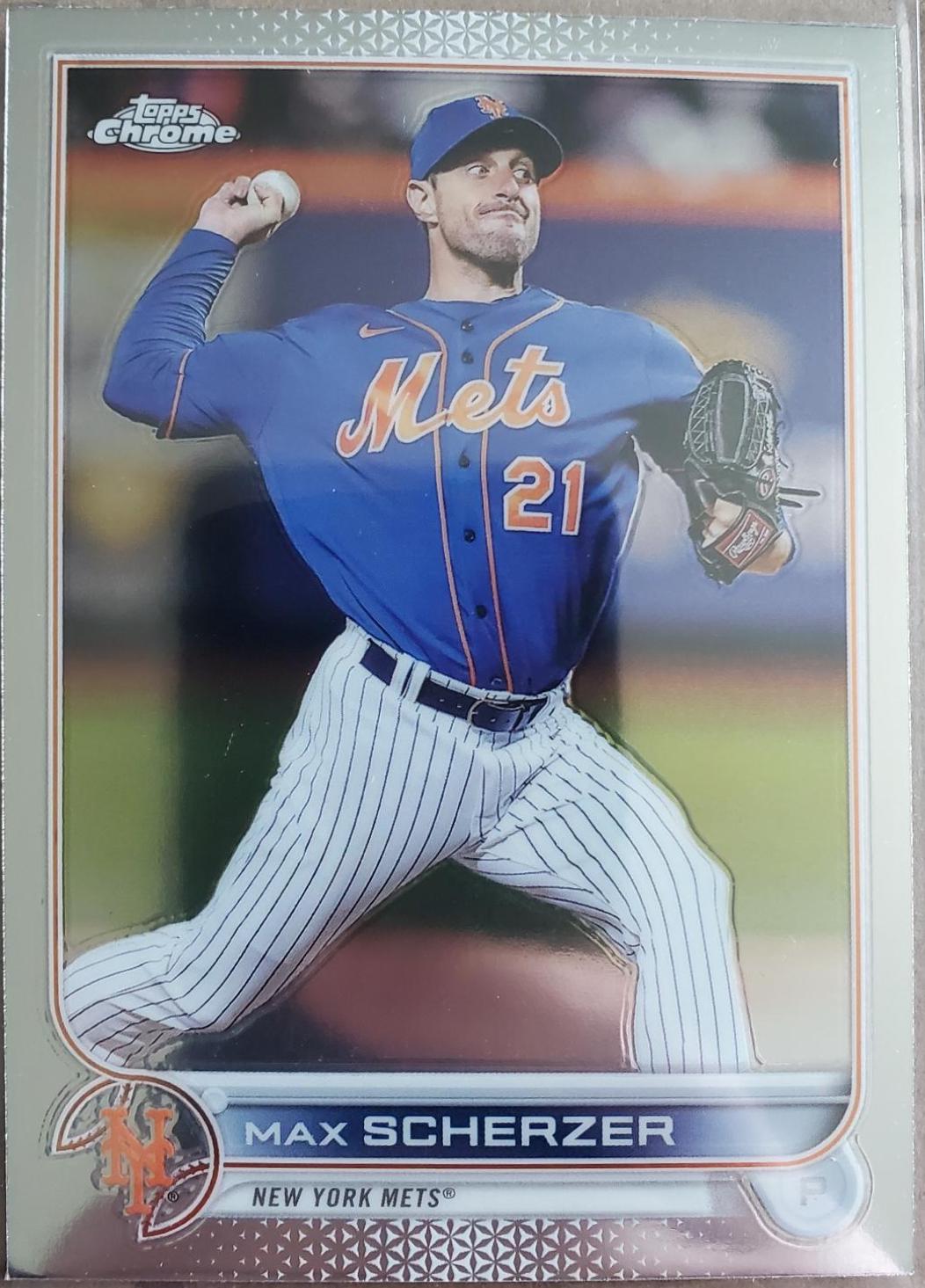 Max Scherzer #USC1 Baseball Cards 2022 Topps Chrome Update