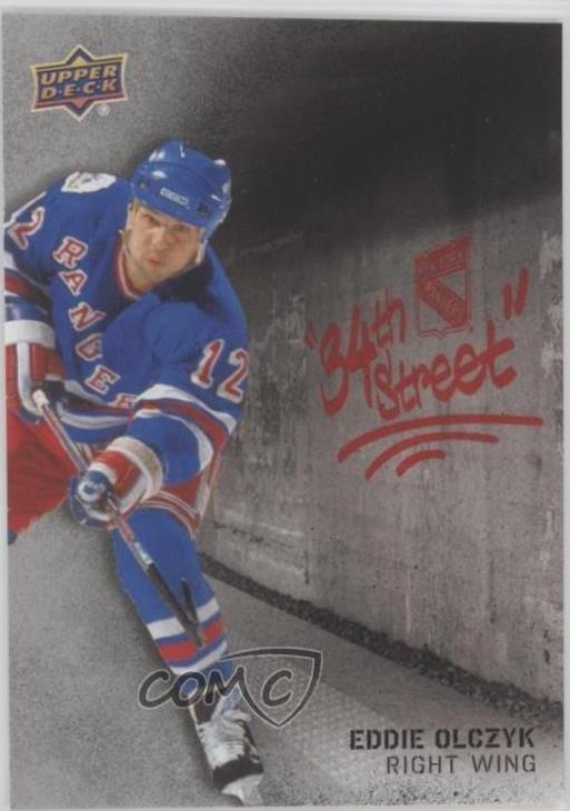 Eddie Olczyk #34S-27 2025-26 Upper Deck New York Rangers Centennial Hockey 34th Street
