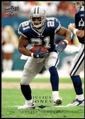 Julius Jones #51 Football Cards 2008 Upper Deck