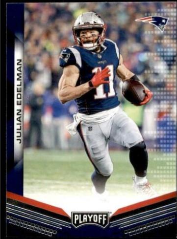 Julian Edelman #3 Football Cards 2019 Panini Playoff