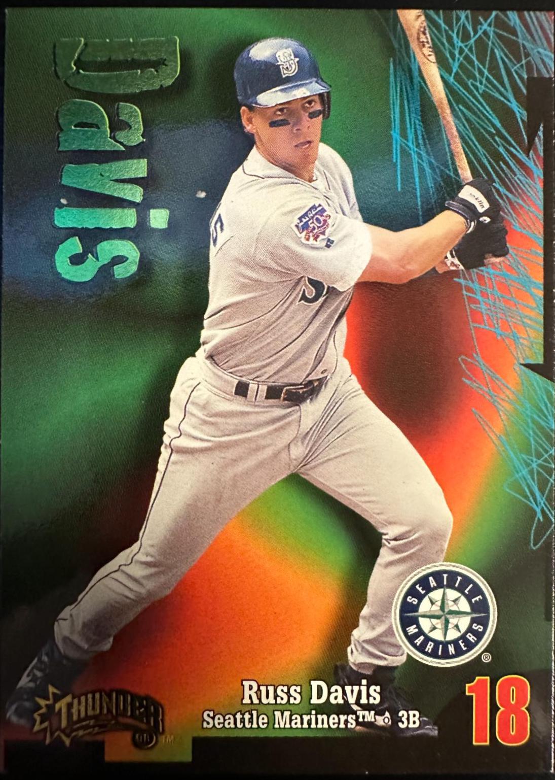Russ Davis #73 Baseball Cards 1998 Skybox Thunder