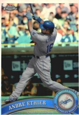 Andre Ethier #4 Baseball Cards 2011 Topps Chrome