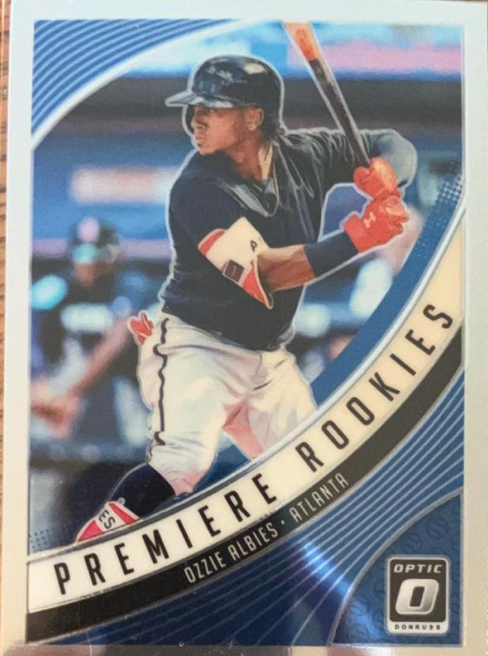 Ozzie Albies #PR5 Baseball Cards 2018 Panini Donruss Optic Premiere Rookies