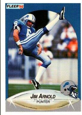 Jim Arnold #275 Football Cards 1990 Fleer