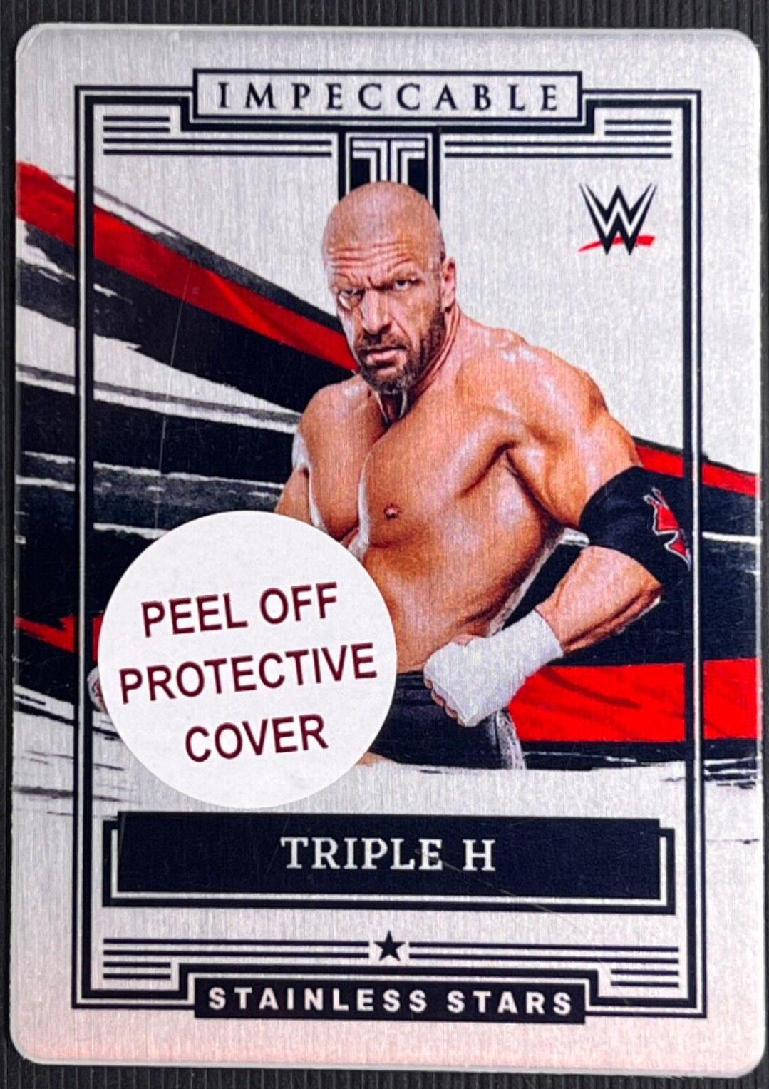 Triple H #3 Wrestling Cards 2022 Panini Impeccable WWE Stainless Stars