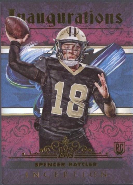Spencer Rattler #I-18 Football Cards 2024 Topps Inception Inaugurations