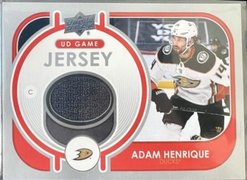 Adam Henrique #GJ-AH Hockey Cards 2021 Upper Deck Game Jersey