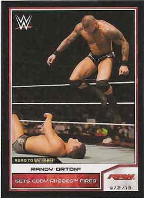 Randy Orton #37 Wrestling Cards 2014 Topps WWE Road to Wrestlemania