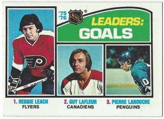 Goals Leaders #1 Hockey Cards 1976 Topps