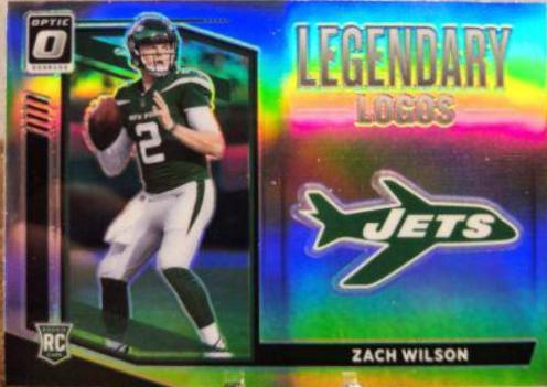 Zach Wilson #LL-15 Football Cards 2021 Panini Donruss Optic Legendary Logos