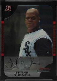 Frank Thomas #10 Baseball Cards 2005 Bowman Chrome