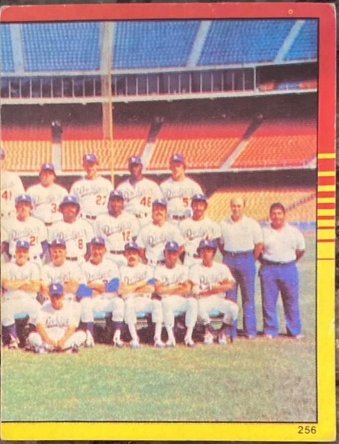 1981 World Champions #256 Baseball Cards 1982 Topps Stickers