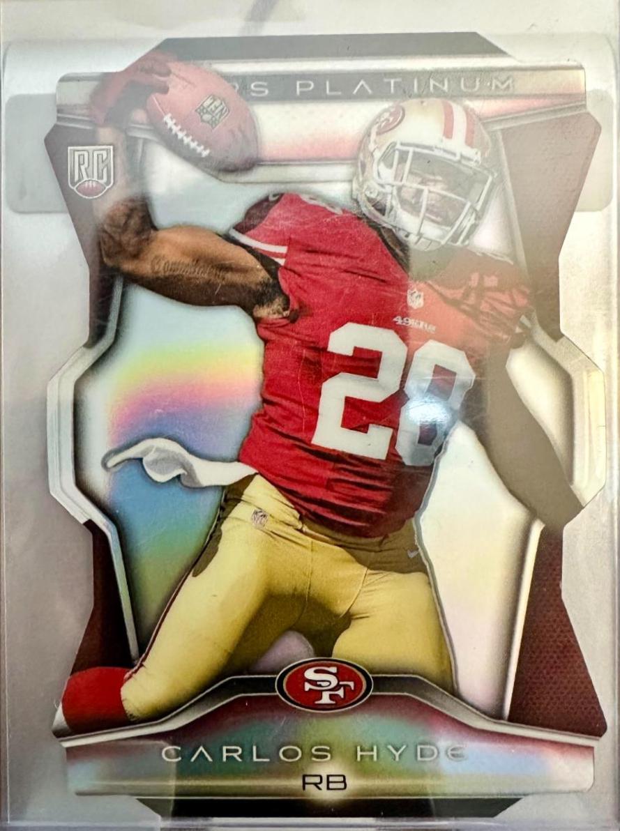 Carlos Hyde #PDC-CH Football Cards 2014 Topps Platinum Rookie Die Cut