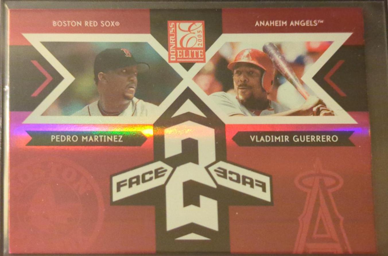 Pedro Martinez/Vladimir Guerrero #FF-8 Baseball Cards 2005 Donruss Elite Face 2 Face